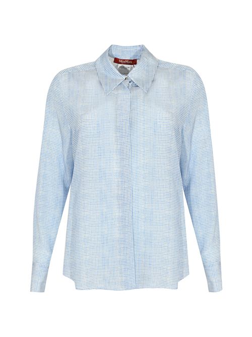 Camicia Nola in seta con microfantasia a quadri MAX MARA STUDIO | 2526116031600001